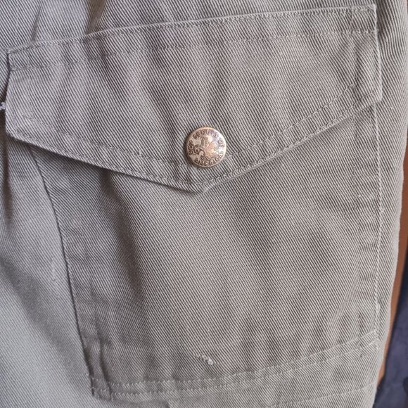 24" Vintage 70's Boy Scouts Of America Green Uniform Shorts Snap Pockets USA - Picture 4 of 10